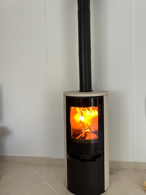 Réalisation poêle à bois Jazz-M-Moka St Denis d'Oléron Ets Boyer Ile d'Oléron, poeles et chaudières